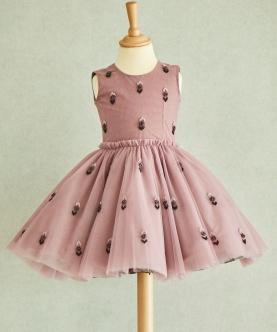 French-Knotted Roses Full Circle Dress
