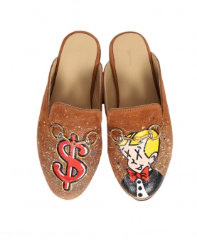 Richie Rich Hand Painted Mules