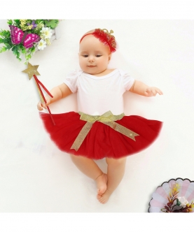 Red Queen Tutu Skirt And Accessory Set