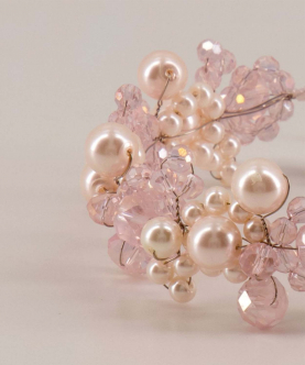 The Pink Only In Name Crystal & Pearl Bracelet