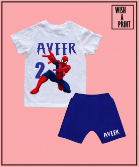 Spiderman Personalised Co-Rd Set For Boys