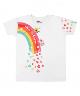 Spongebob & Patrick Star Rainbow Girls T-Shirt