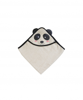 Organic terry, Hooded Panda Towel