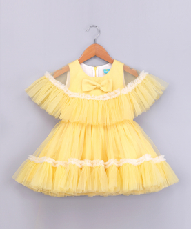 Magical Yellow Cape Dress