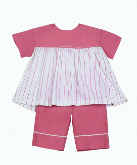 Gather Top Co-ord Dusty Rose