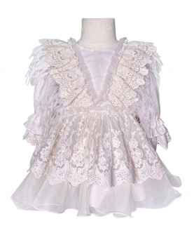 The Feather Fairy Dress (Full Sleeves)