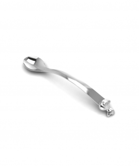 Sterling Silver Spoon For Baby And Child-Curved Handle With Duck (25 gm)