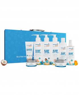 Arrival Gift Set  Gift For Newborns & Baby Showers, 8 Clean & Natural Baby Care Essentials