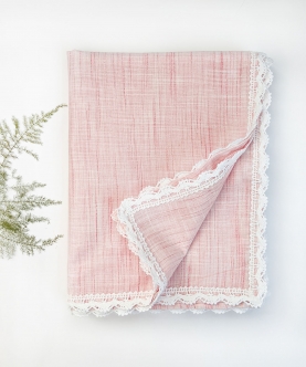 Peach Cotton Wrap Newborn Baby Blanket