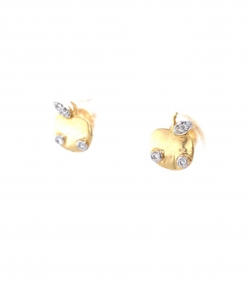 Apple Diamond Cute Earrings