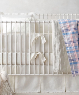 The Baby Atelier 100% Organic Pink & Blue Checks Baby Quilt
