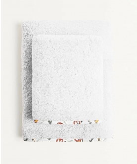 100% Organic Lion Print Organic Junior Towel Set