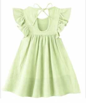 Lime Green 100% Organic Sleeves Nightdress