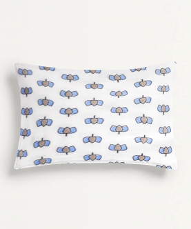 100% Organic Baby Pillow Cover With Fillers Lotus Print