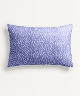 White Purple Pillow Cover without Filler