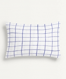 100% Organic Junior Pillow Cover Without Fillers Navy Square
