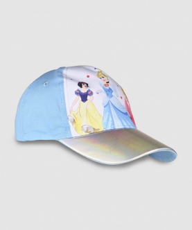 Disney Kids Princess Graphic Printed Blue Cap