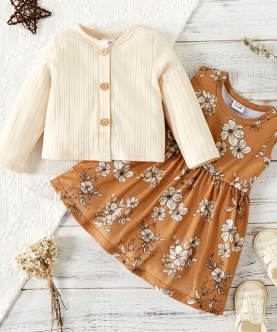 Baby Girl Frock & Sweater