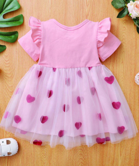 Baby Girl Heart-Shaped Sweet Dress