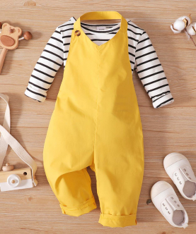 Baby Girl Jumpsuit-Yellow