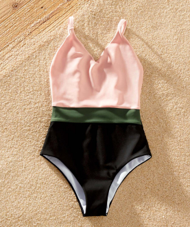Baby Girl Swimsuit-Color Block