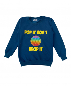 Personalised Pop It Don`t Drop It Sweatshirt