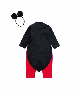 Micky Mouse Theme Romper With Hairband