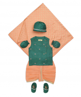 Tiber Taber Baby Boy Jamna Set Mini Elephant-Green