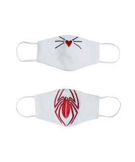Cute Kitty Mask And Spider Mask - Set of 2