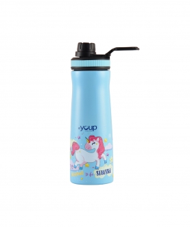 Blue Color Unicorn Kids Water Bottle Euro - 750 Ml