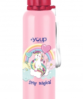 Pink Color Unicorn Kids Water Bottle Ocean  - 750 Ml