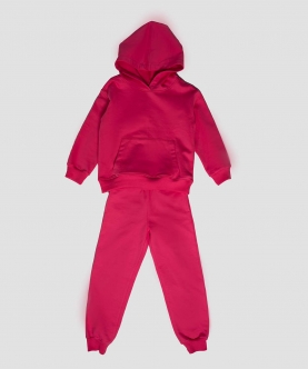Rasberry Pink Hoodie Set in Fleece