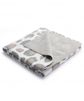 Organic Cotton Baby Blanket Panther Patterned