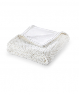 Organic Cotton Winter Blanket Chunky Knitted
