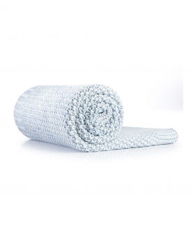 Organic Cotton Baby Blanket Moss Knitted