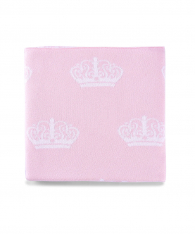 Vkaire Princess Crown Reversible Baby Blanket 