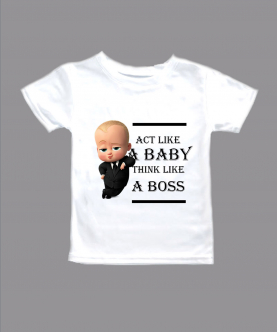Personalised Think Like Boss Baby T-Shirt