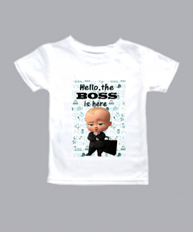Personalised Baby Boss Is Here T-Shirt