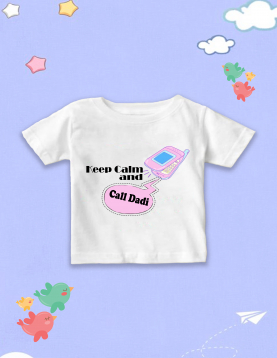 Personalised Keep Calm Call Dadi Love T-Shirt