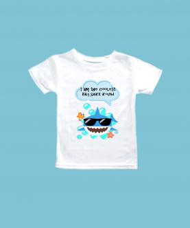 Personalised Coolest Baby Shark T-Shirt