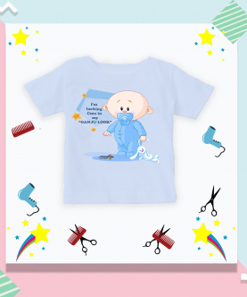 Personalised Baby Looking Cute In Ganju Look T-Shirt