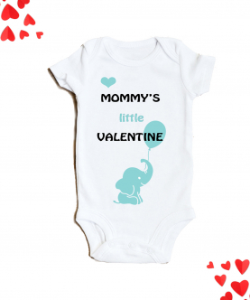 Personalised Mommy's Valentine Baby Elle Onesie Romper