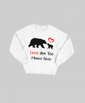 Mama And Baby Bear Sweatshirt For Kids