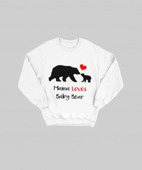 Mama And Baby Bear Sweatshirt For Adult