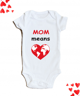 Personalised Mom Means World Romper