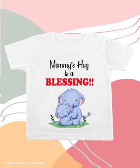 Personalised Mommy's Hug Is Blessing T-Shirt 