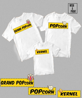 Popcorn Family Trio T-Shirts