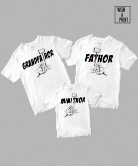 Fathor Trio T-Shirt (Pack Of 3)