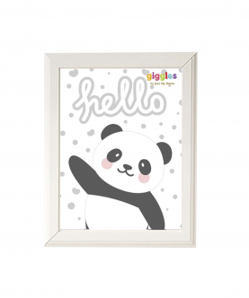 Hello Panda Wall Frame