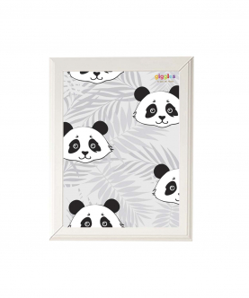 Panda Eyes Wall Frame Grey